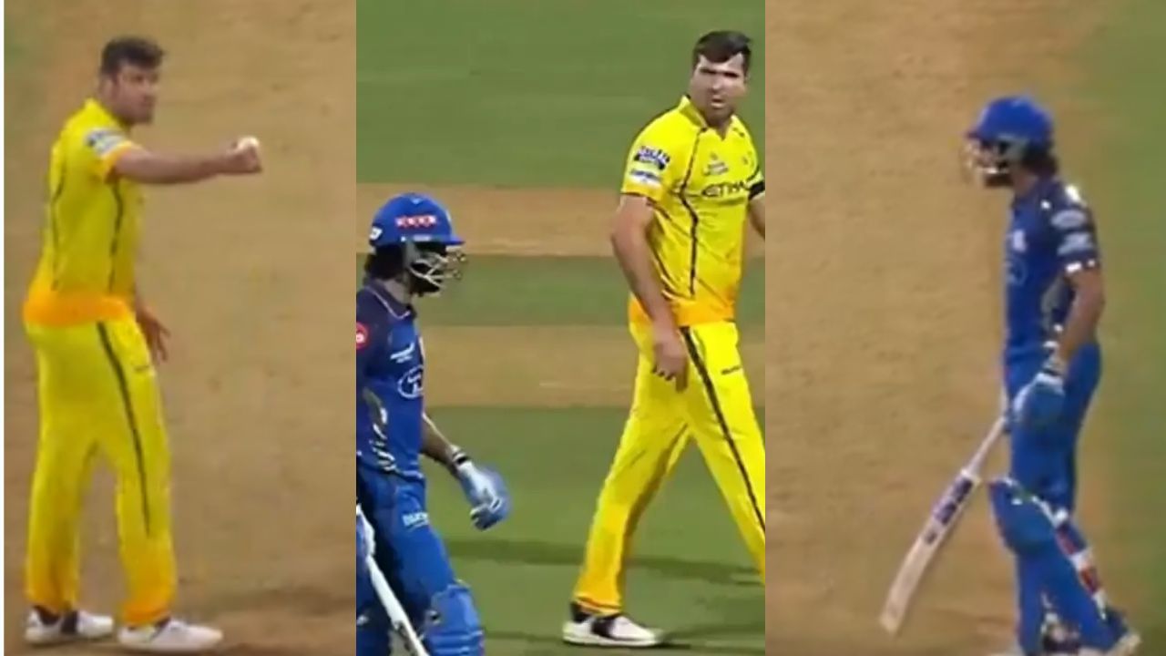 MI Vs CSK Jamie Overton Tilak Varma