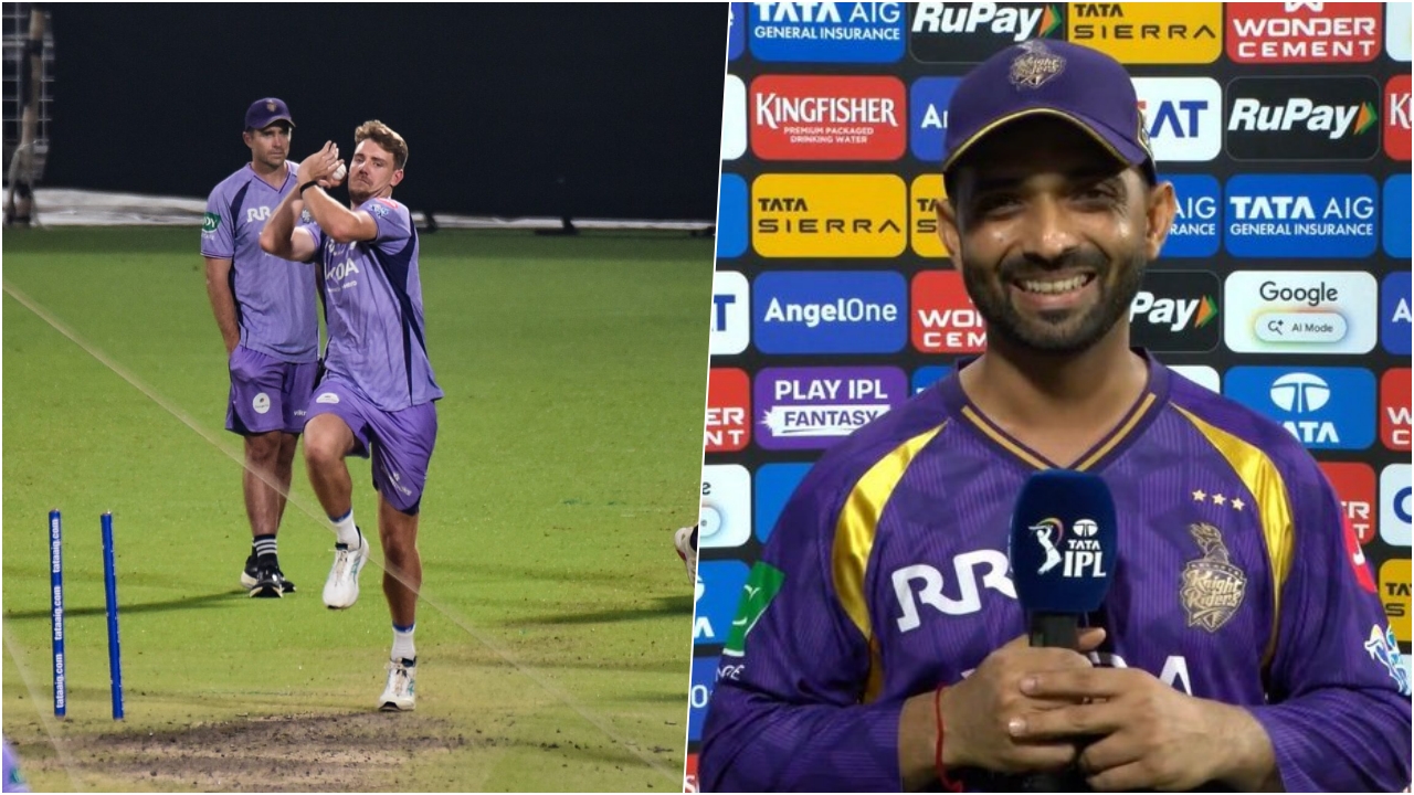 MI Vs KKR Ajinkya Rahane And Green