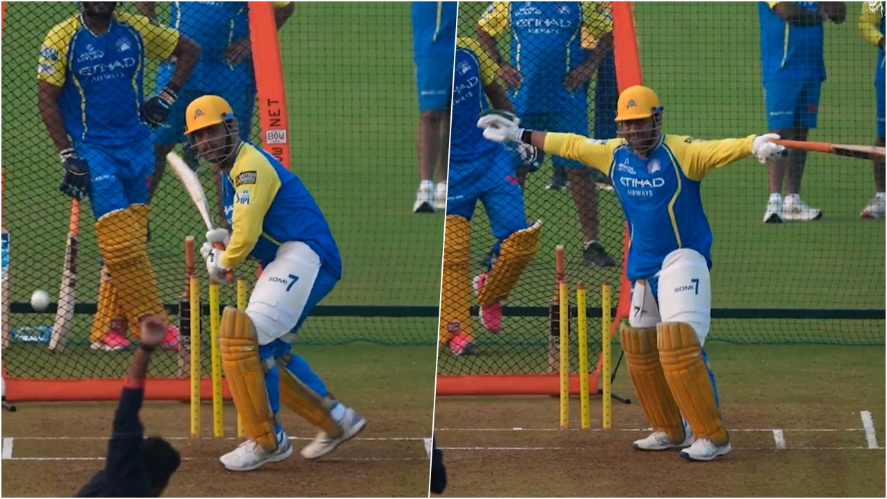 MS Dhoni Practise Video