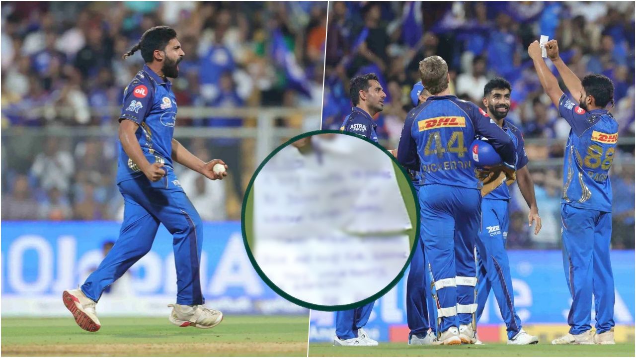Raghu Sharma Note During MI Vs LSG
