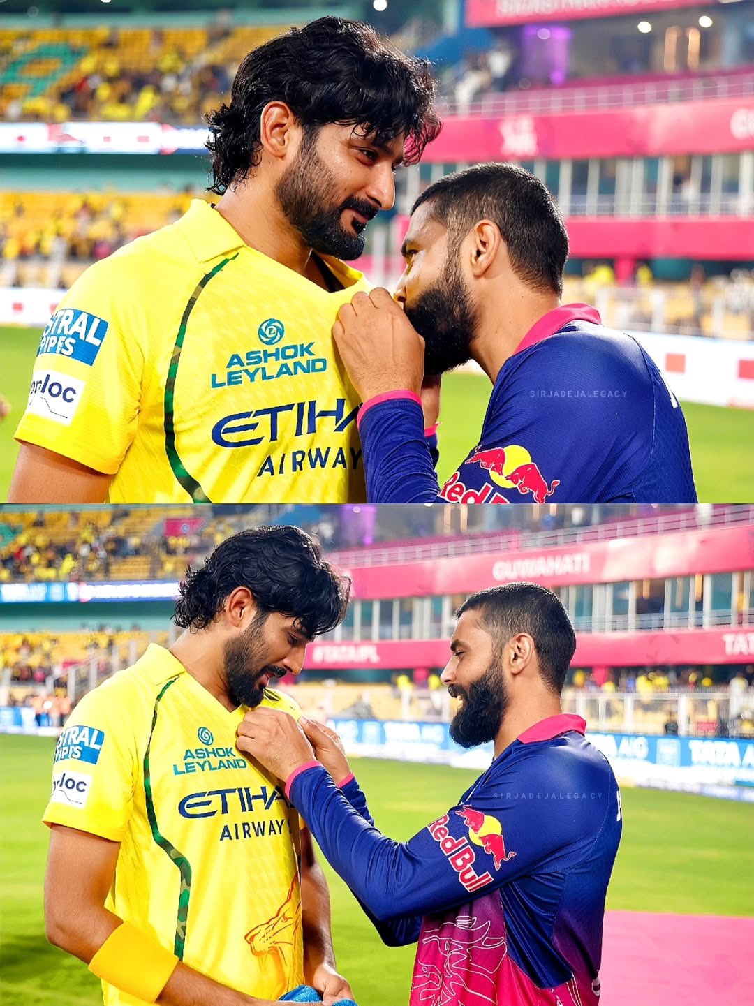Ravindra Jadeja Kisses CSK Logo