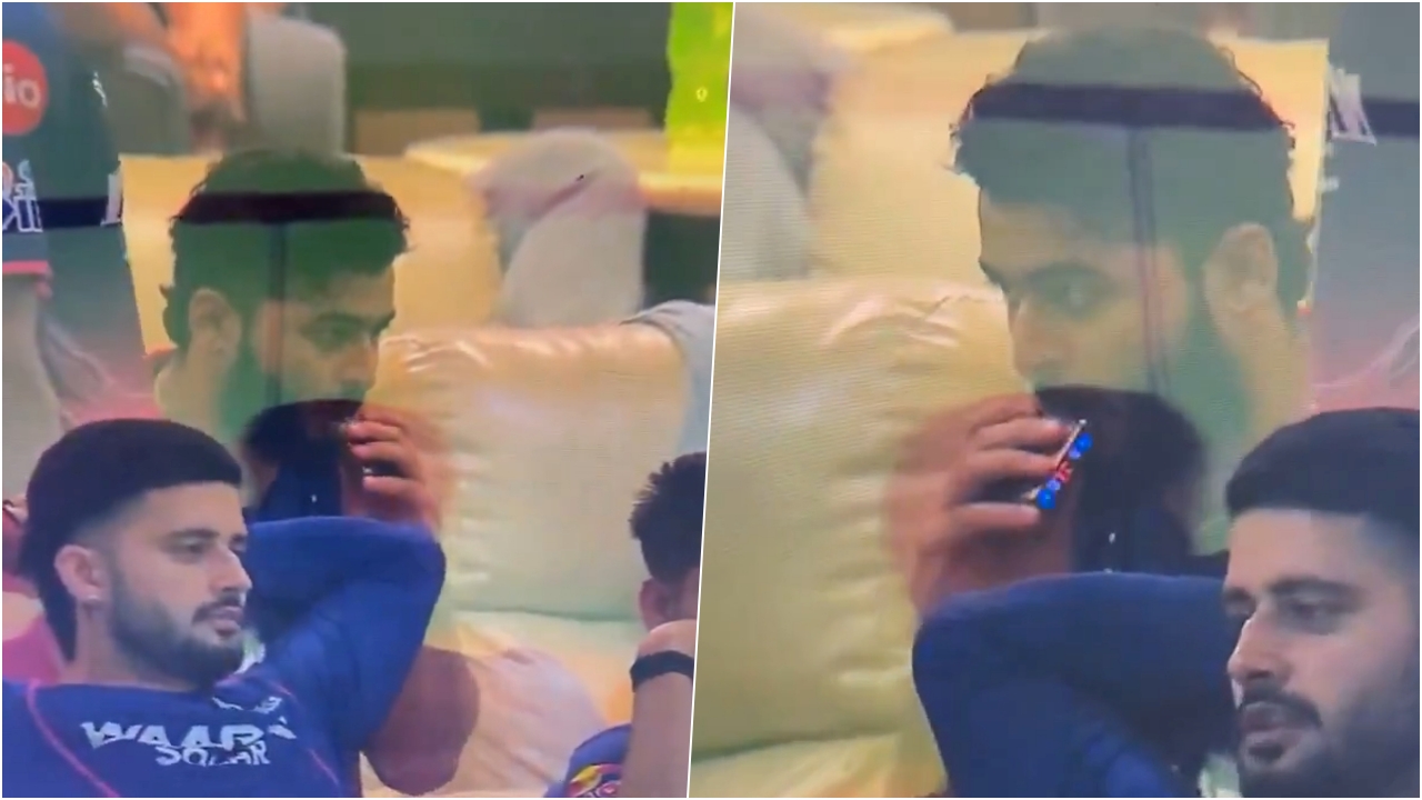 Riyan Parag Using Vape during IPL 2026