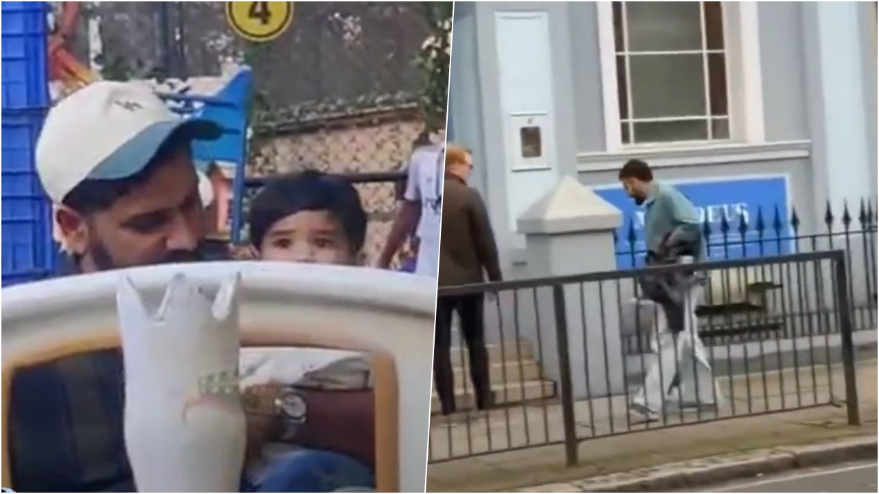 Rohit Kohli With Their Kids During T20 World Cup