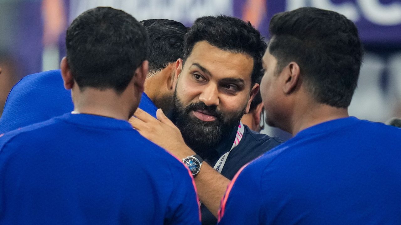 Rohit Sharma With Team India Ahead Of IND Vs PAK