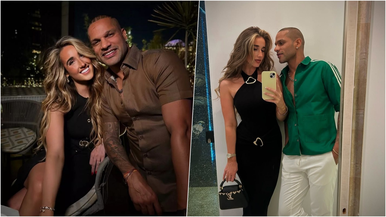 Shikhar Dhawan And Sophie Shine