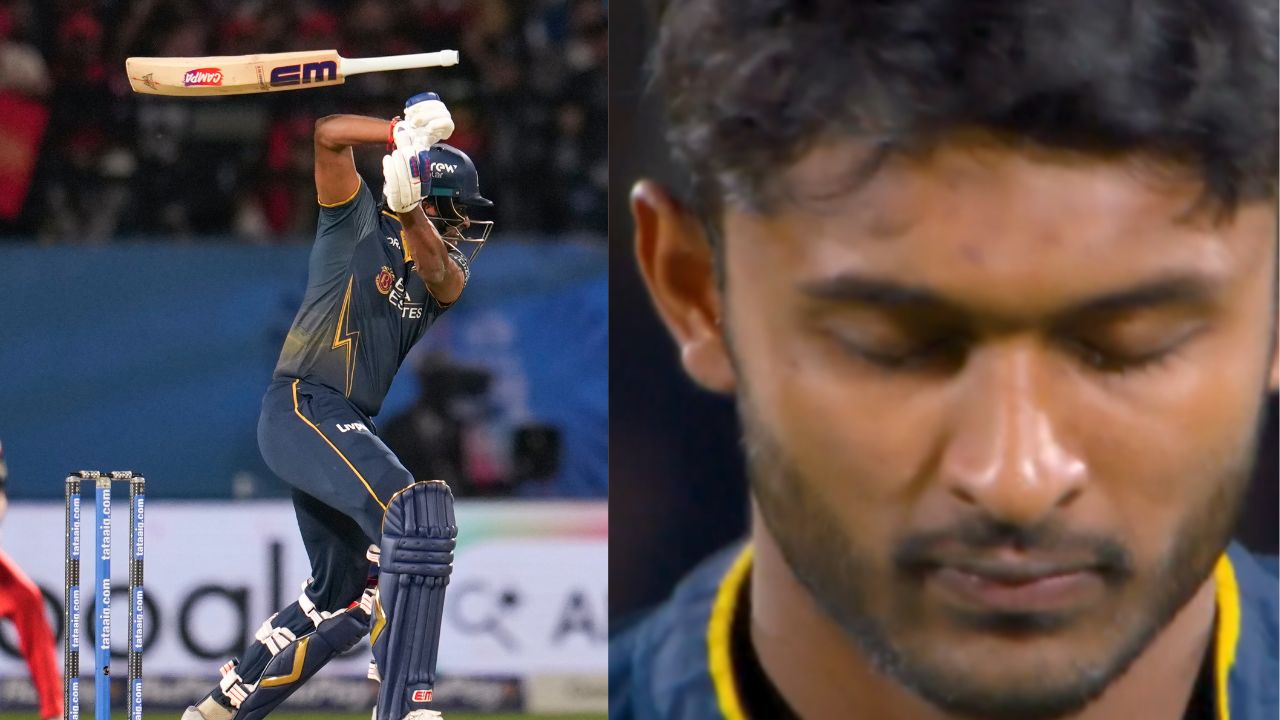 Sai Sudharsan heartbreaking hit-wicket dismissal