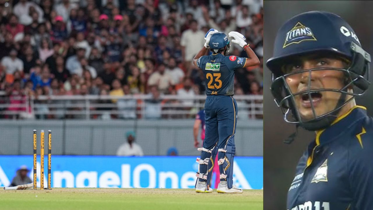 Sai Sudharsan Hit Wicket and Shubman Gill Reaction