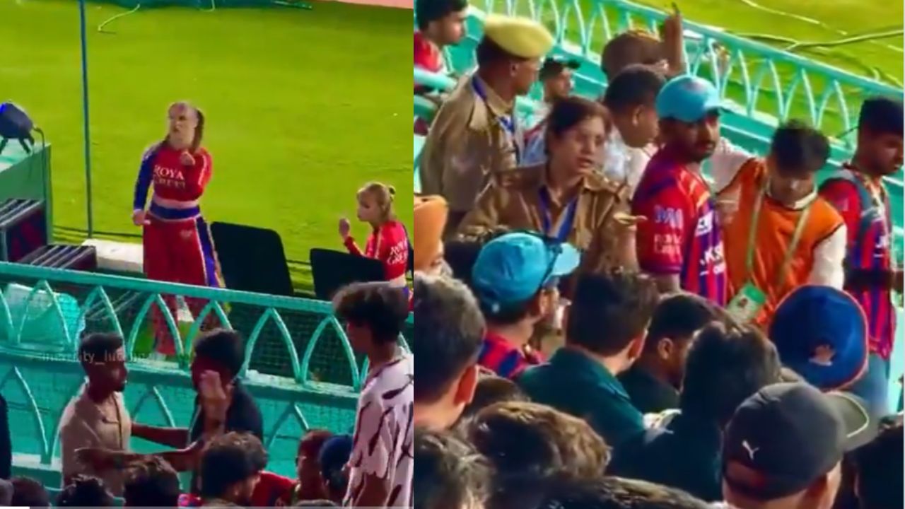Fans misbehave with Cheerleader in Ekana Stadium Fans misbehave with Cheerleader in Ekana Stadium