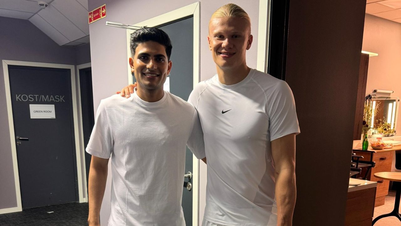 A picture of Shubman Gill with a footballer has gone viral, who is Erling Haaland?