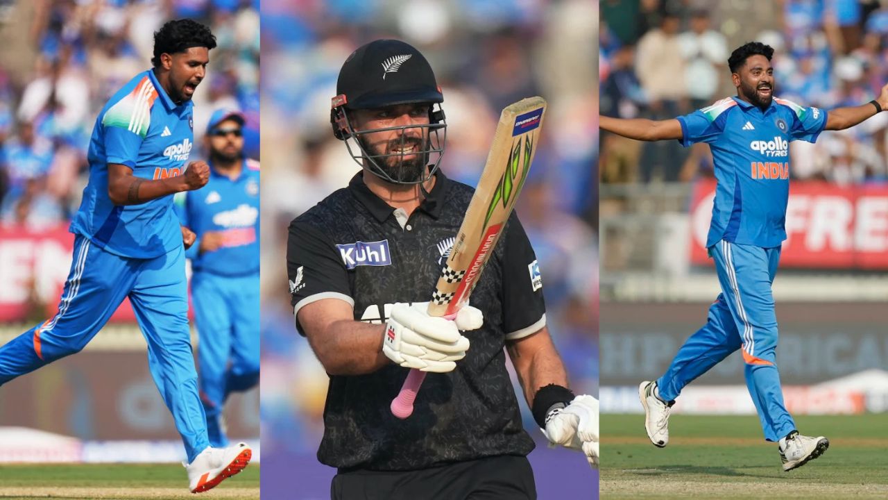 IND vs NZ 1st ODI New Zealand set India target of 301 runs in Vadodara