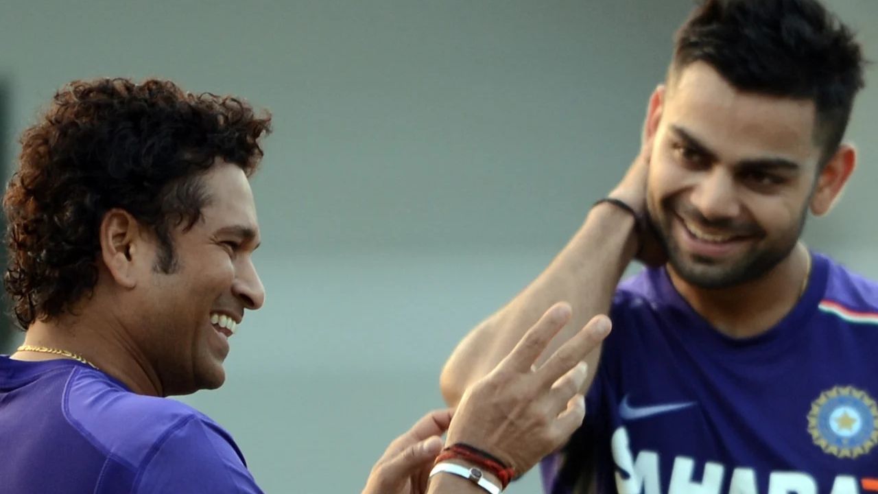 Sachin Tendulkar and Virat Kohli