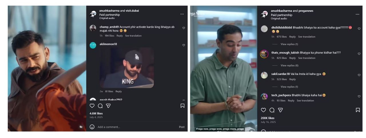 Virat Kohli's Instagram Account Virat Kohli's Instagram Account