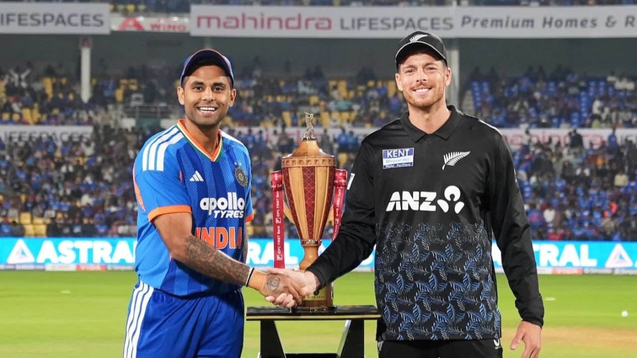 Suryakumar Yadav and Mitchell Santner Suryakumar Yadav and Mitchell Santner