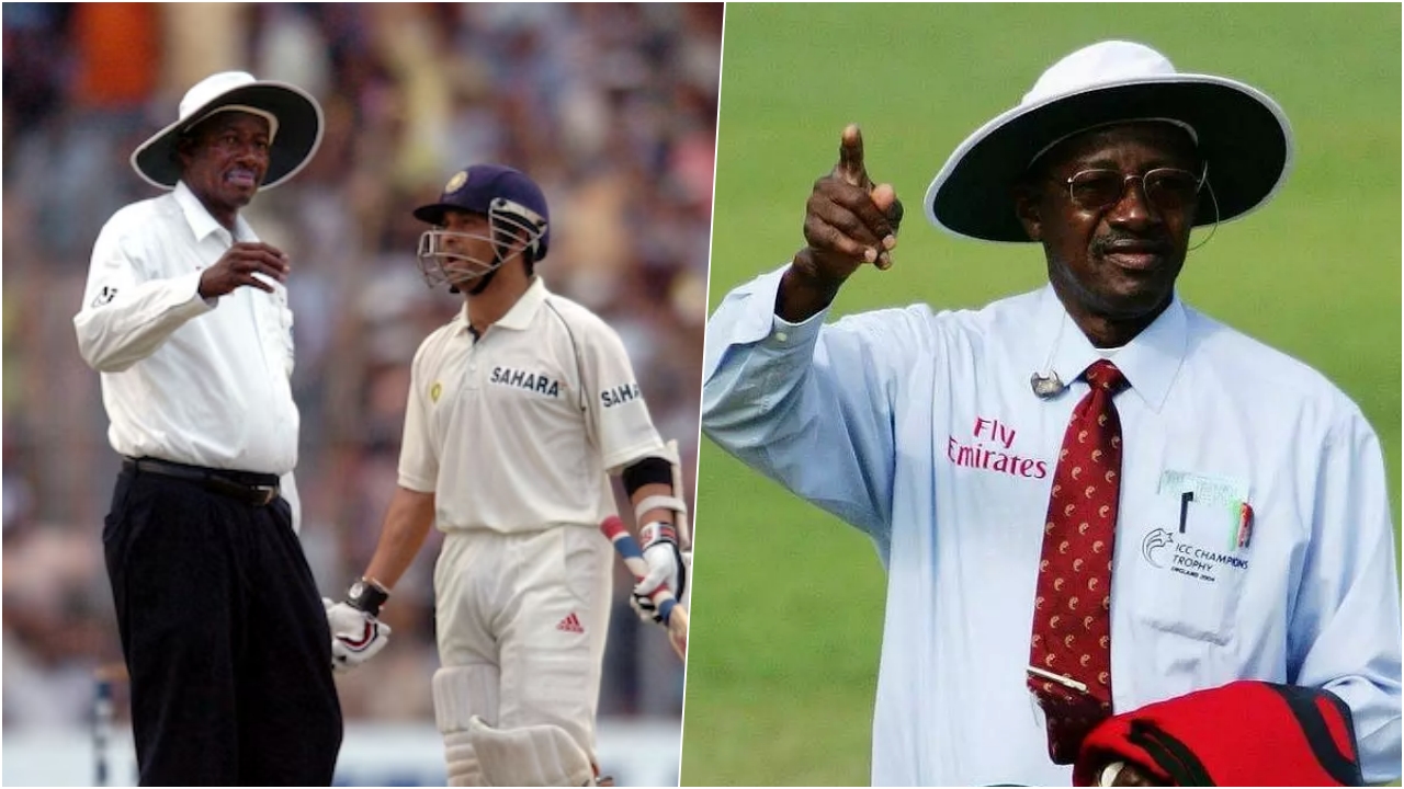 Steve Bucknor And Sachin Tendulkar