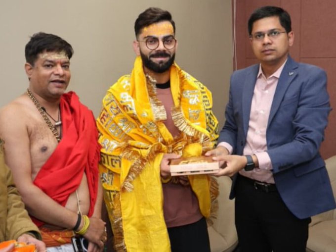 Virat Kohli At Mahakal Temple