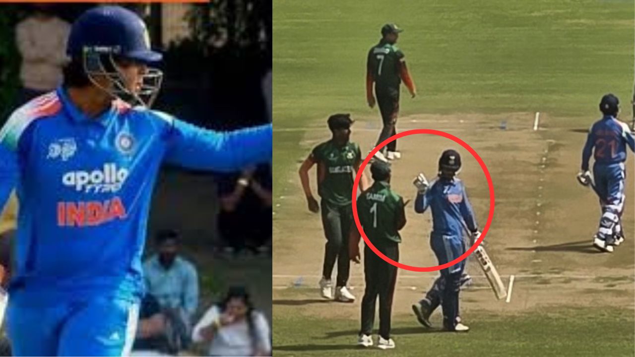 IND vs BAN U19 World Cup heated argument between Vaibhav Suryavanshi and Zawad Abrar