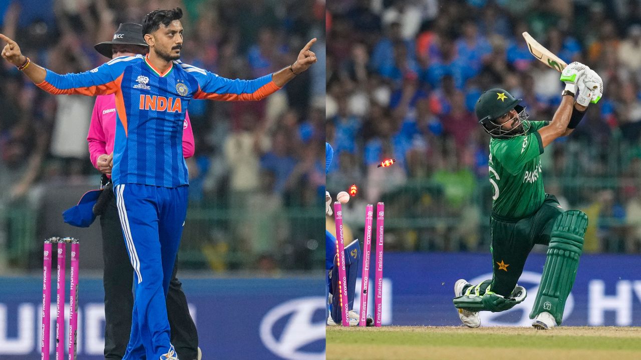 Babar Azam Bold by Axar Patel in IND vs PAK Match ex pakistani Cricketer and fans trolled him