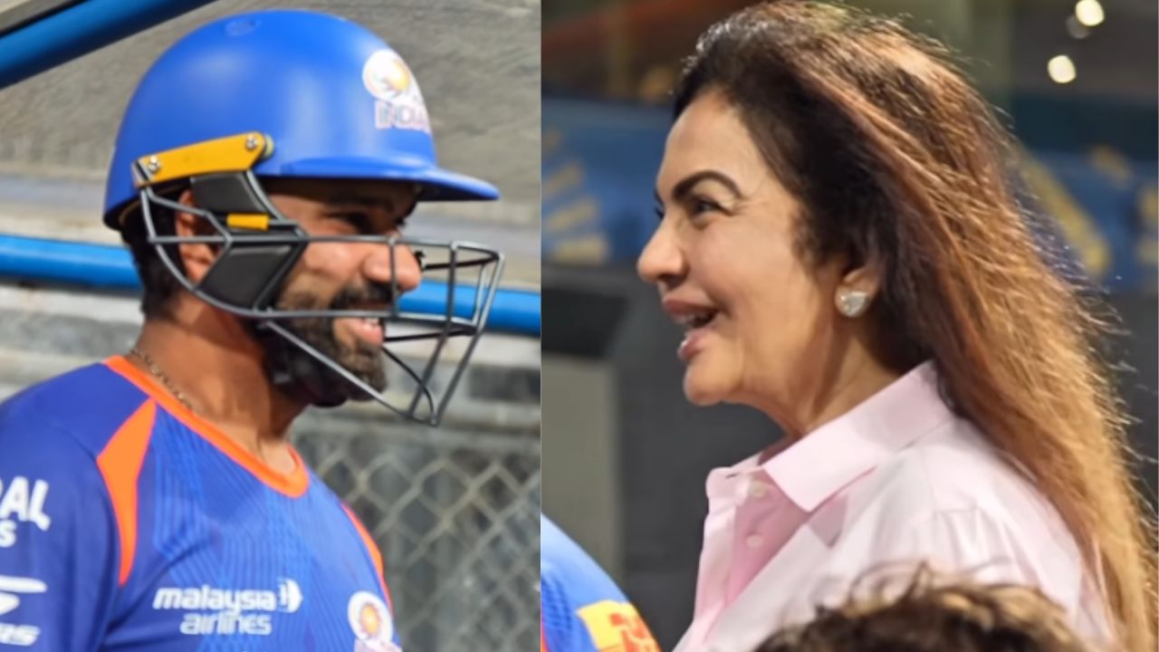 Mumbai Indians owner Nita Ambani impressed with Rohit Sharma Fitness ahead of IPL 2026 video