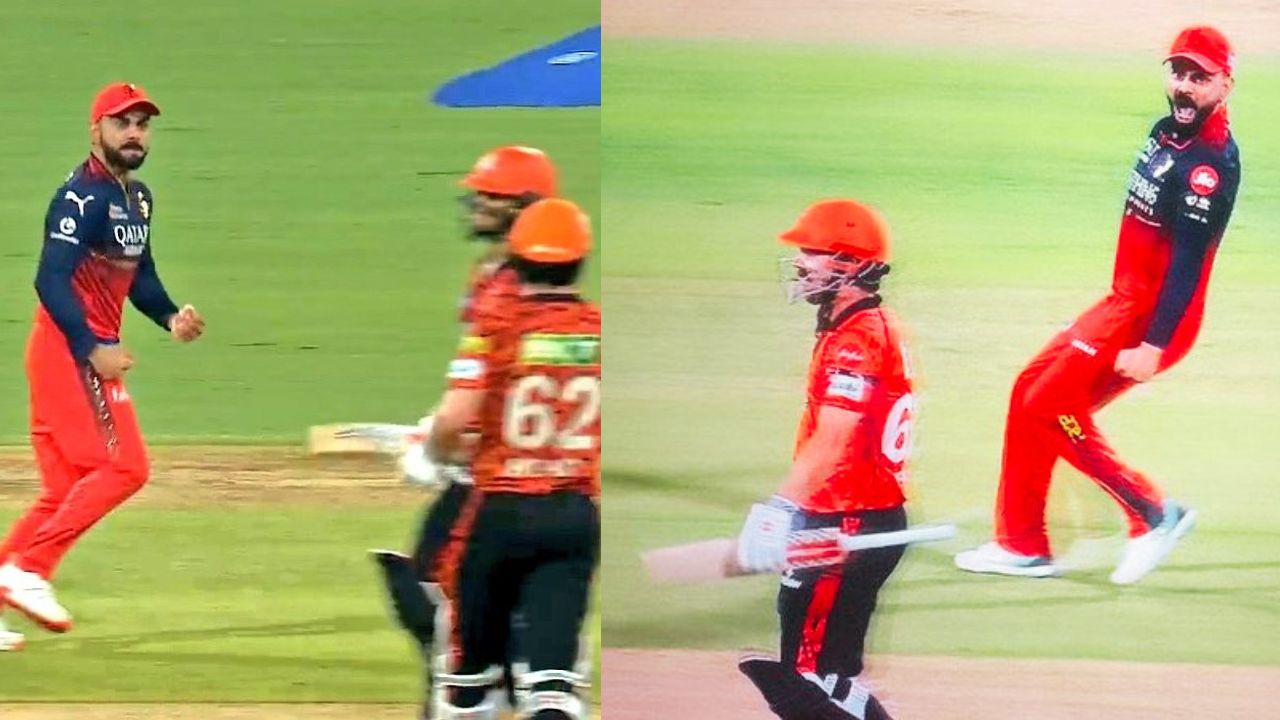 Virat Kohli Aggressive Celebration after Travis Head Wicket