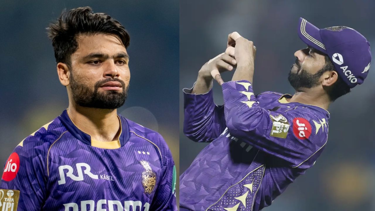 MI vs KKR Ajinkya Rahane get injured so Rinku Singh became captain of kolkata knight riders