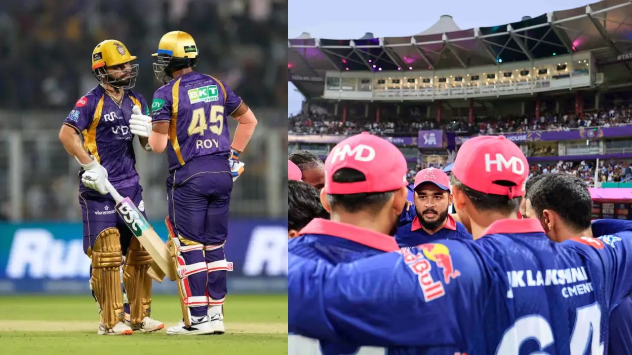 KKR vs RR Kolkata Knight Riders beat Rajasthan Royals by 4 wickets Rinku Singh and Anukul Roy