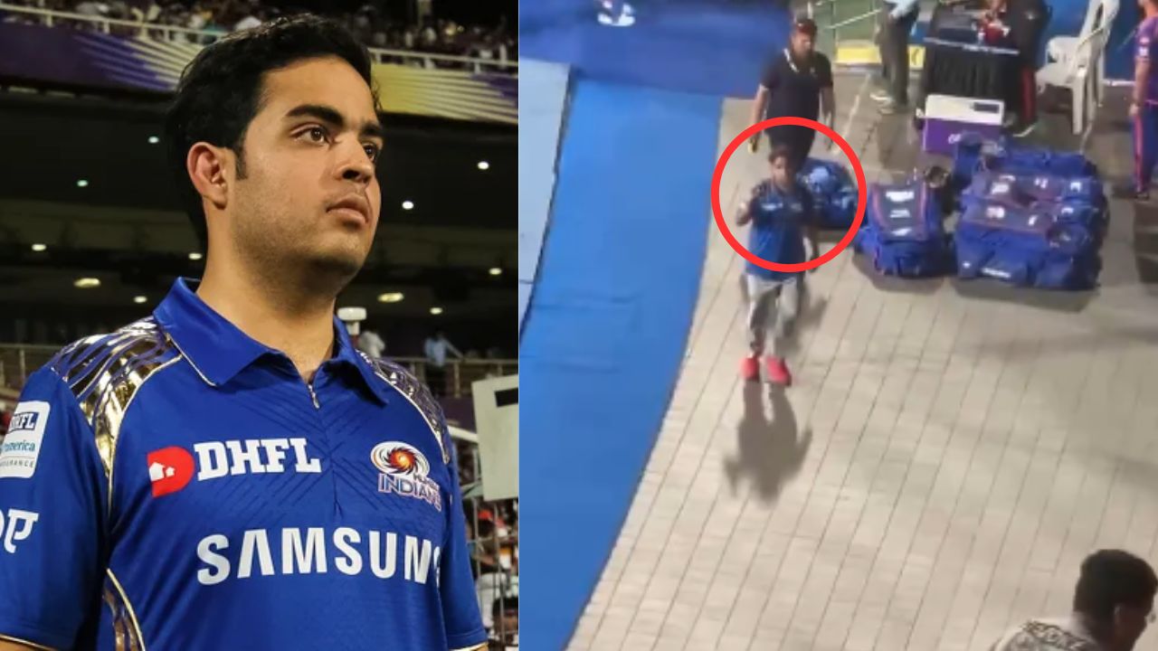 Mumbai Indians owner Akash Ambani walked off mid innings