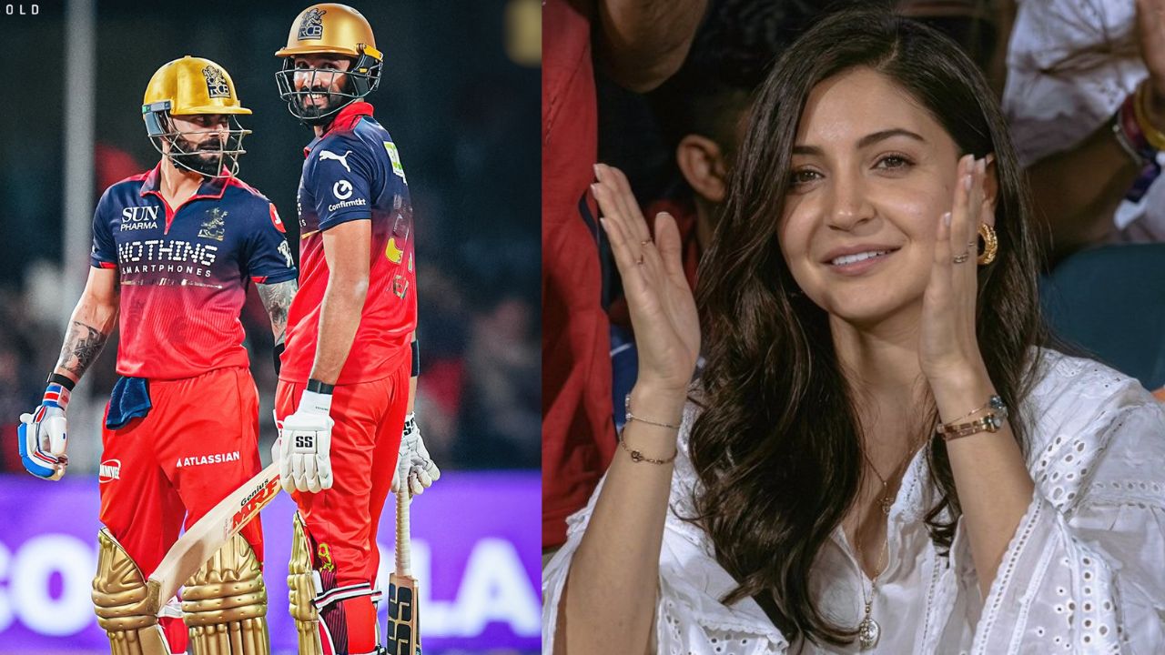 Devdutt Padikkal Virat Kohli powerful fifty against Gujarat titans Anushka Sharma Reaction went viral