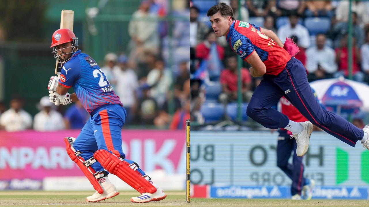 Nitish Rana hit 28 runs against Punjab Kings pacer Xavier Bartlett in a over DC vs PBKS Match