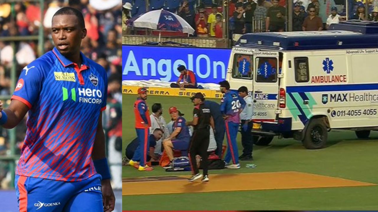 Lungi Ngidi has been taken off the field in an ambulance