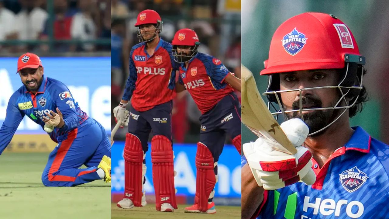 Karun Nair twice drop Shreyas Iyer Catch in DC vs PBKS Match KL Rahul Century went waste