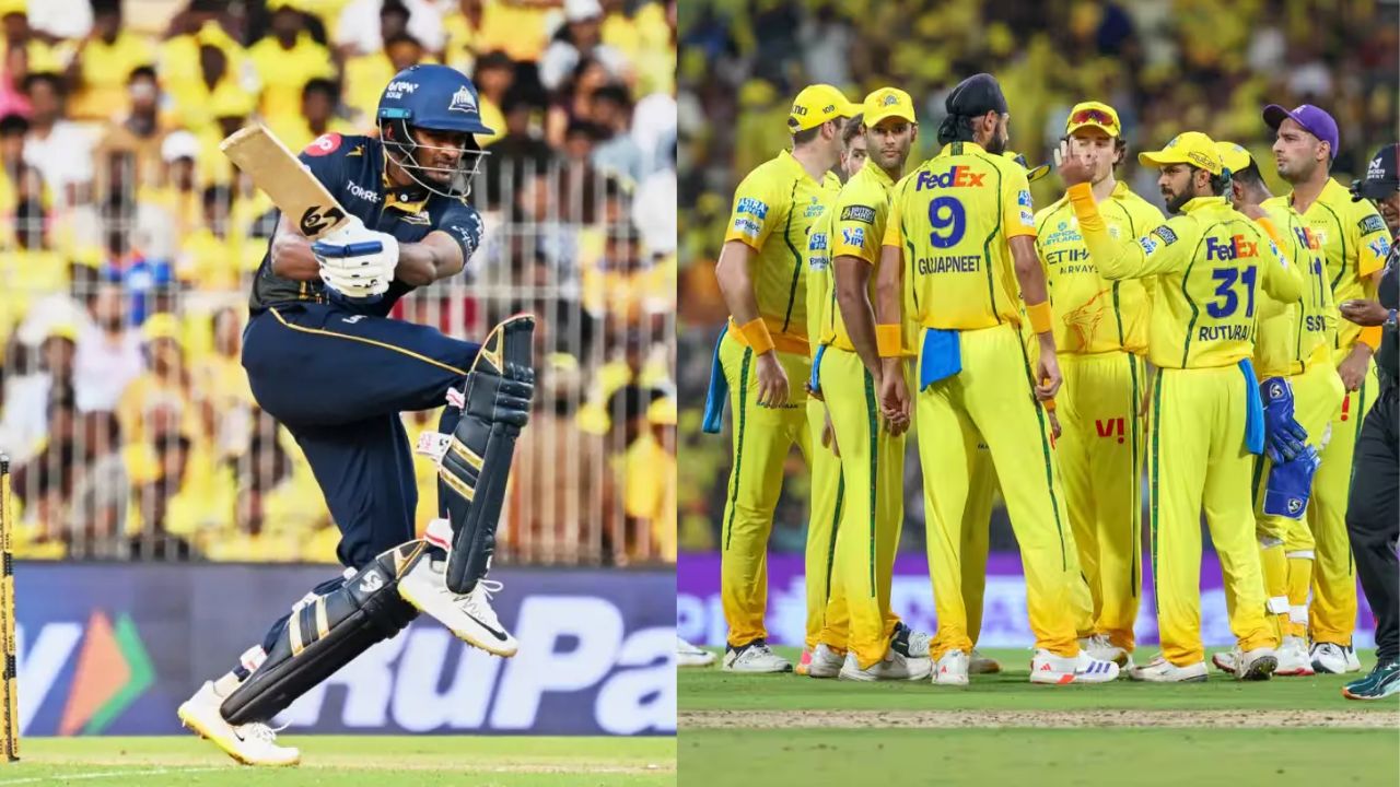 CSK vs GT Gujarat Titans beat Chennai Super kings by 8 wickets Sai Sudharsan