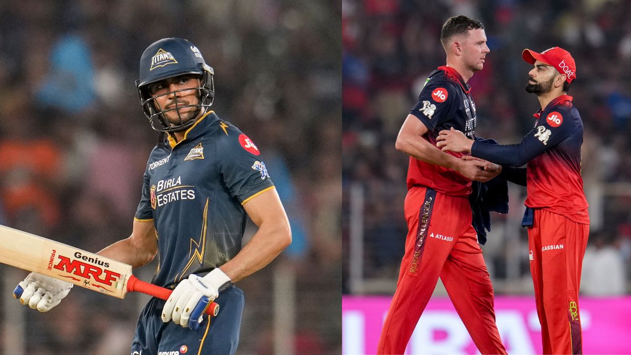 Shubman Gill hit 24 runs against Josh Hazlewood