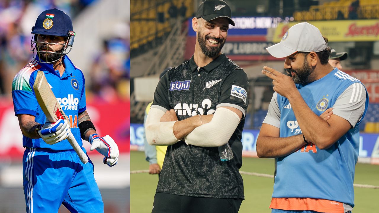 ICC Ranking: Daryl Mitchell, Virat Kohli and Rohit Sharma