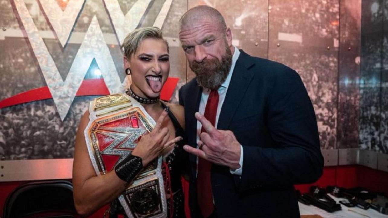 01 Rhea Ripley Triple H Raw Womens Champion Backstage After Wrestlemania 37 Night Two 1