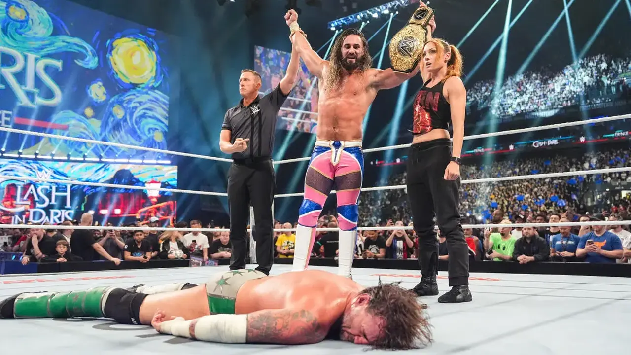 CM Punk Clash in Paris Seth Rollins Becky Lynch CM Punk Clash in Paris Seth Rollins Becky Lynch