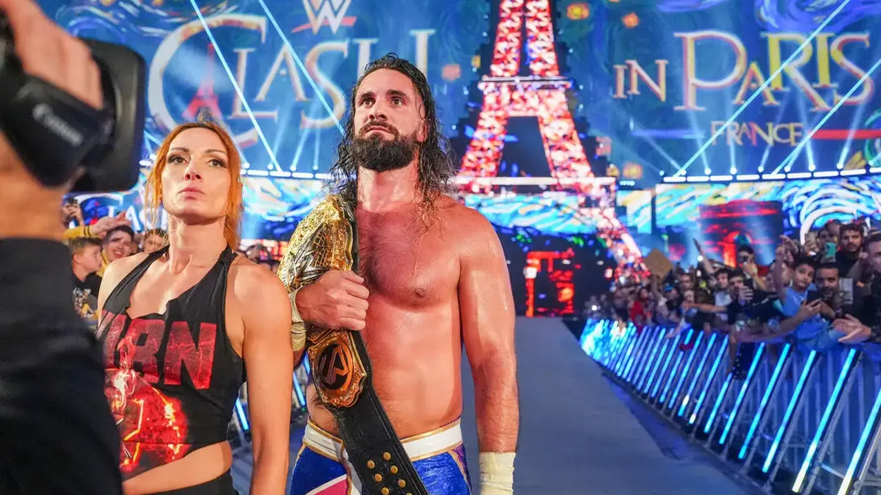 Clash in Paris Seth Rollins Becky Lynch Clash in Paris Seth Rollins Becky Lynch