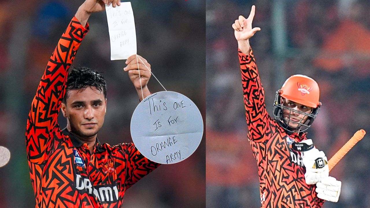 Abhishek Sharma Paper Note After Hundred Vs PBKS IPL 2025