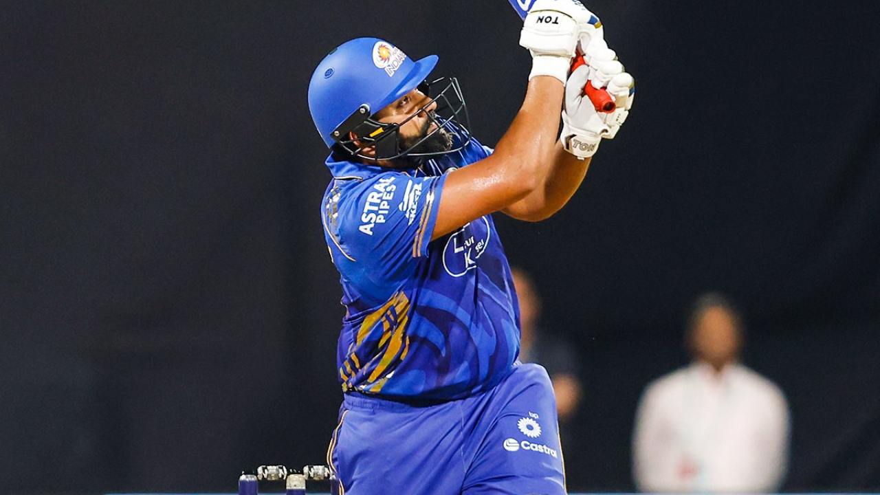Rohit Sharma completed 100 sixes at Wankhede stadium in Indian Premier League