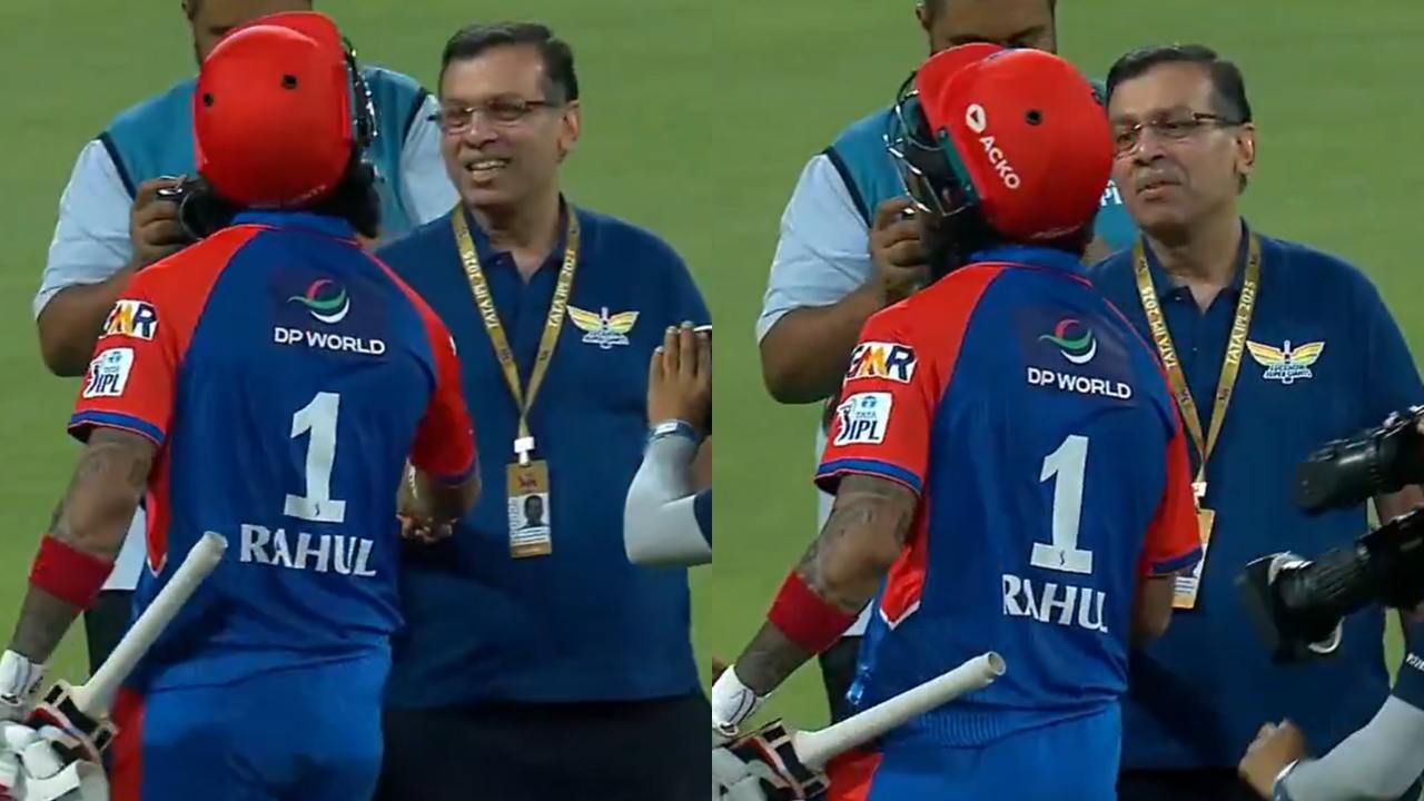 KL Rahul completely ignore Sanjiv Goenka after IPL 2025 DC vs LSG Match Watch video