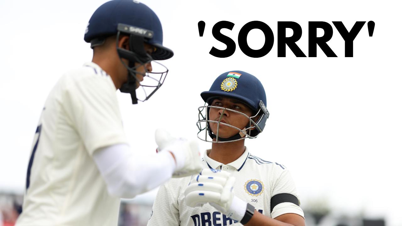 Shubman Gill says sorry to Yashasvi Jaiswal