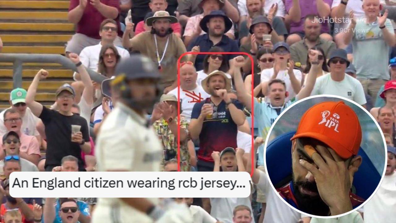 RCB fan in IND vs ENG 1st test Virat Kohli