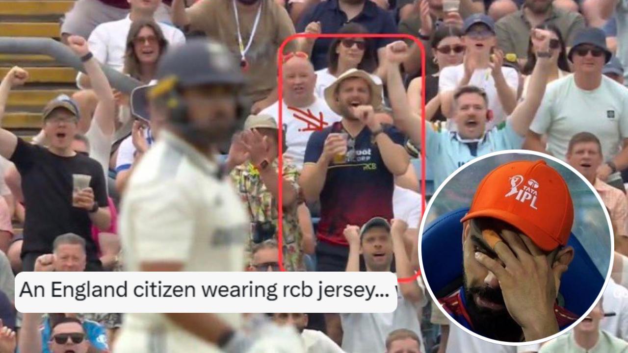 RCB fan in IND vs ENG 1st test Virat Kohli