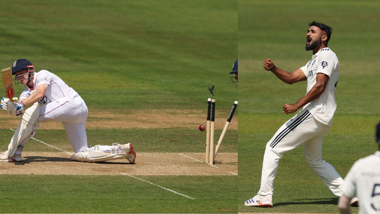 Akash Deep bowled Harry Brook