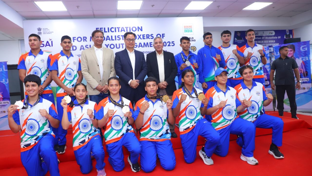 Boxers Felicitated By BFI