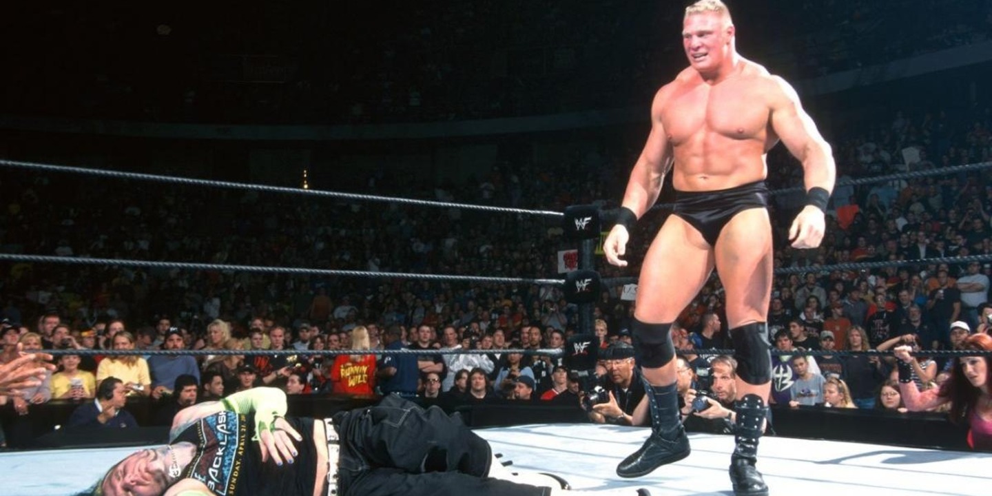 Brock Lesnar V Jeff Hardy Backlash 2002 Cropped 2