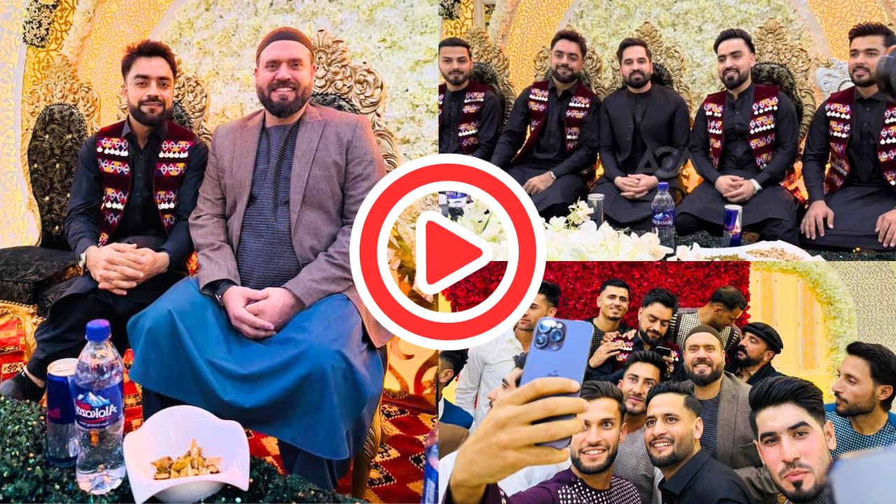 Rashid Khan Wedding Video and Photos Viral Afghanistan Cricket Team