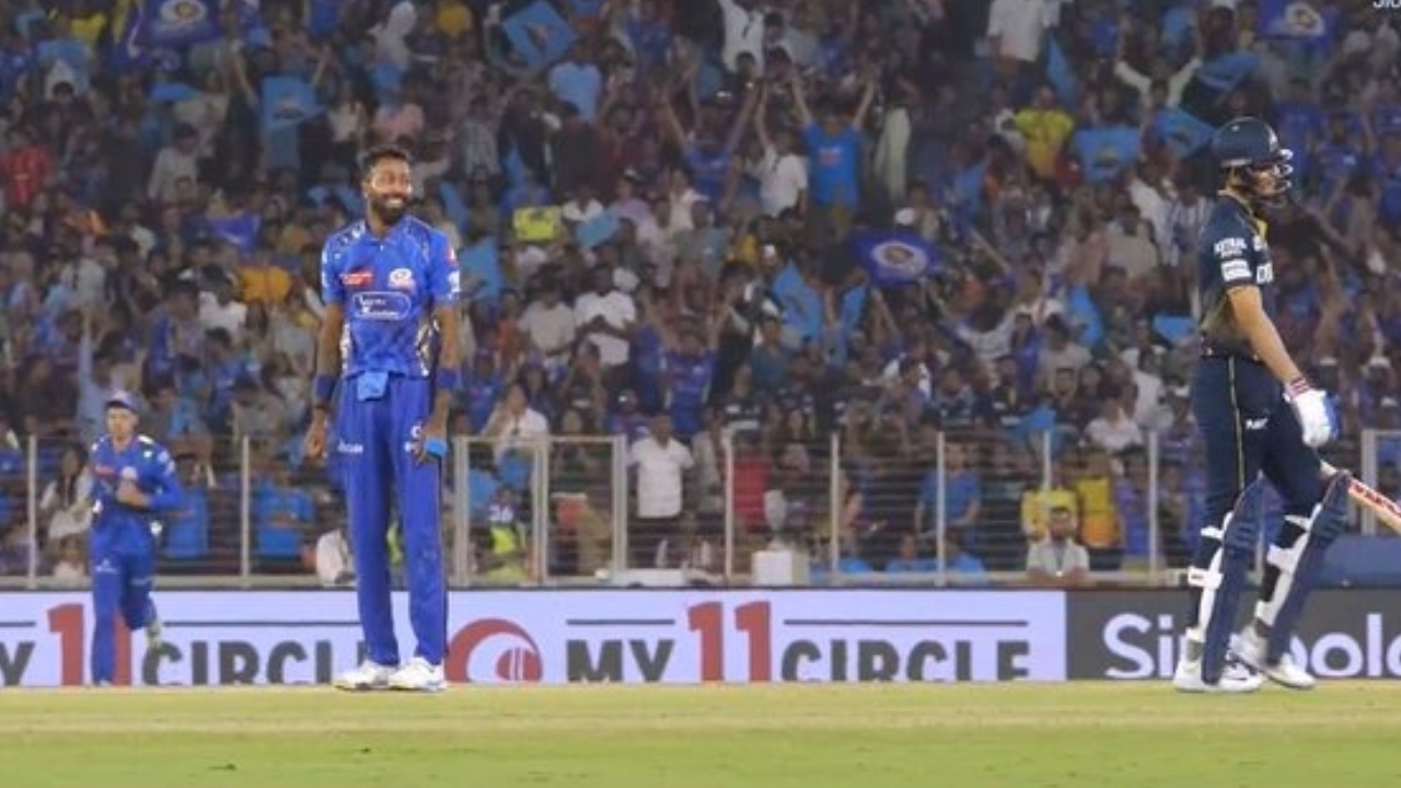 Hardik Pandya Reaction Shubman Gill Wicket
