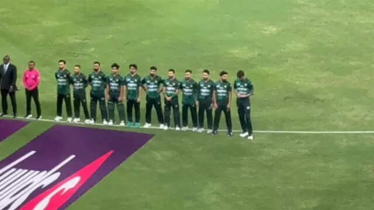 Haris Rauf Shaheen Shah Afridi Disrespect Indian National Anthem