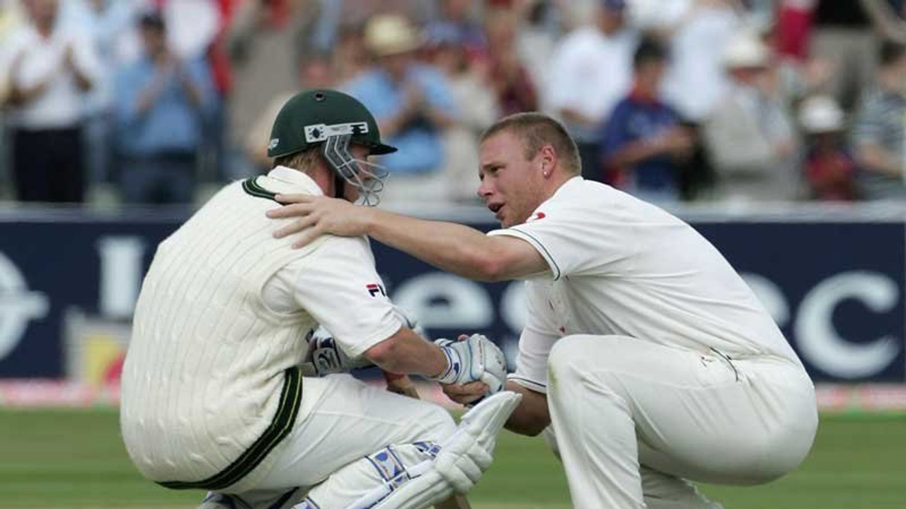 Iconic Image Of Andrew Flintoff Consoling Brett Lee