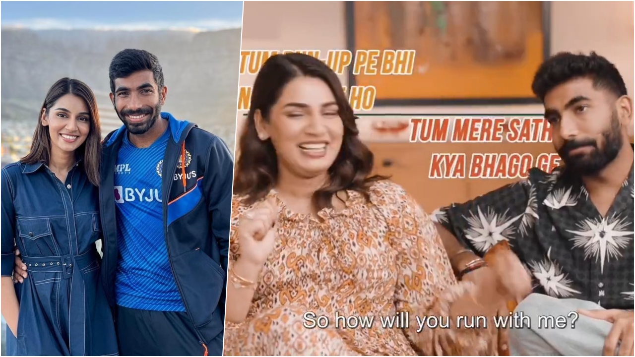 Jasprit Bumrah Sanjana Ganesan